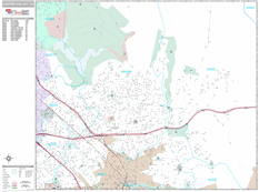 Castro Valley Digital Map Premium Style